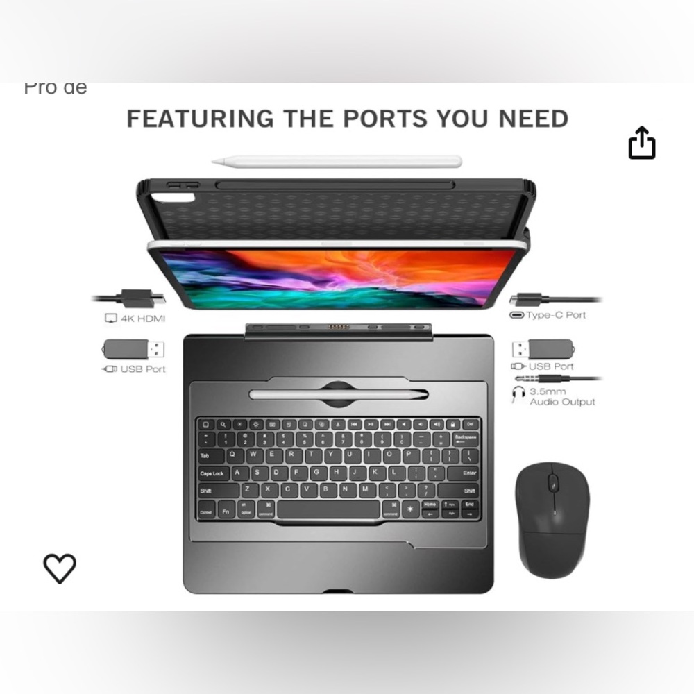 Multi Functional Keyboard Case for IPad Pro 12.9 - Picture 11 of 13